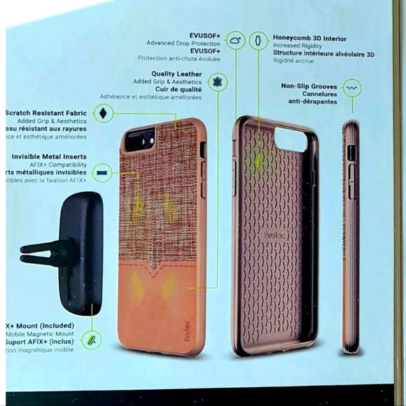 IPhone 8 phone plus case - TAN/TWEED - Picture 3 of 4